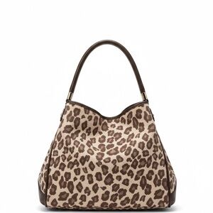 COACH | Leopard Print Cream and Brown Tote